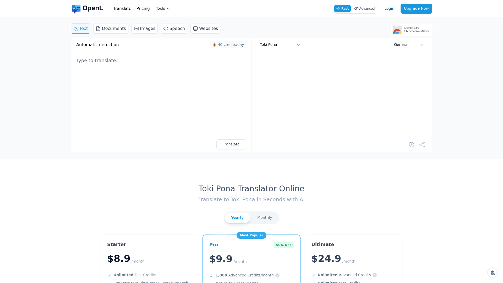 Toki Pona Translator Online