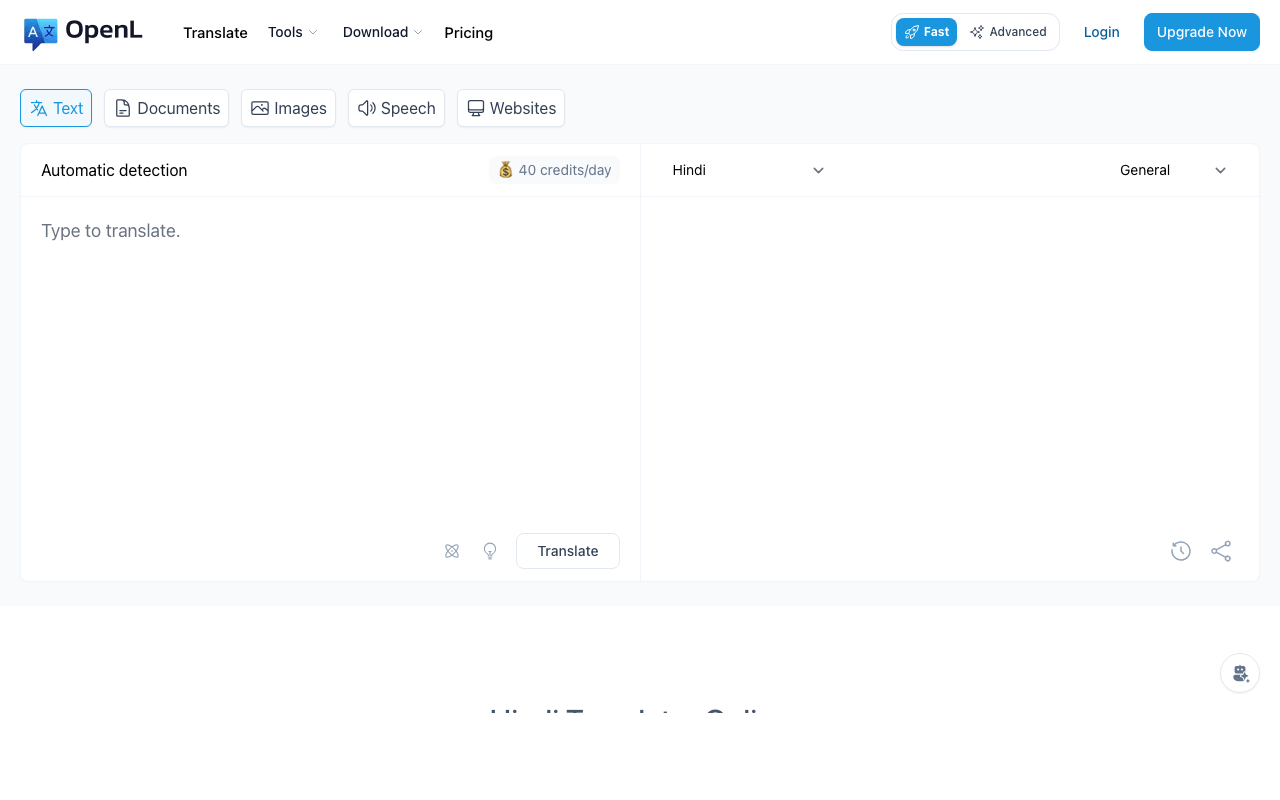 OpenL Hindi Translator