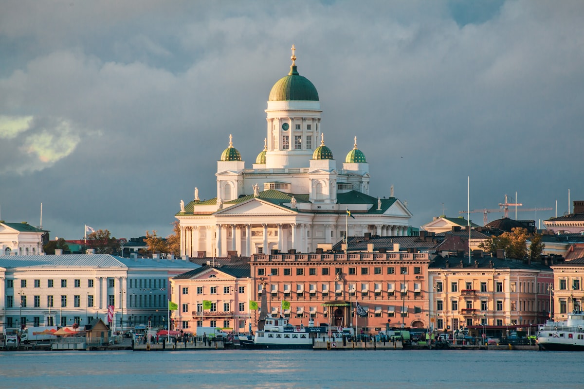 Helsinki Cathedral and Senate Square in Finland