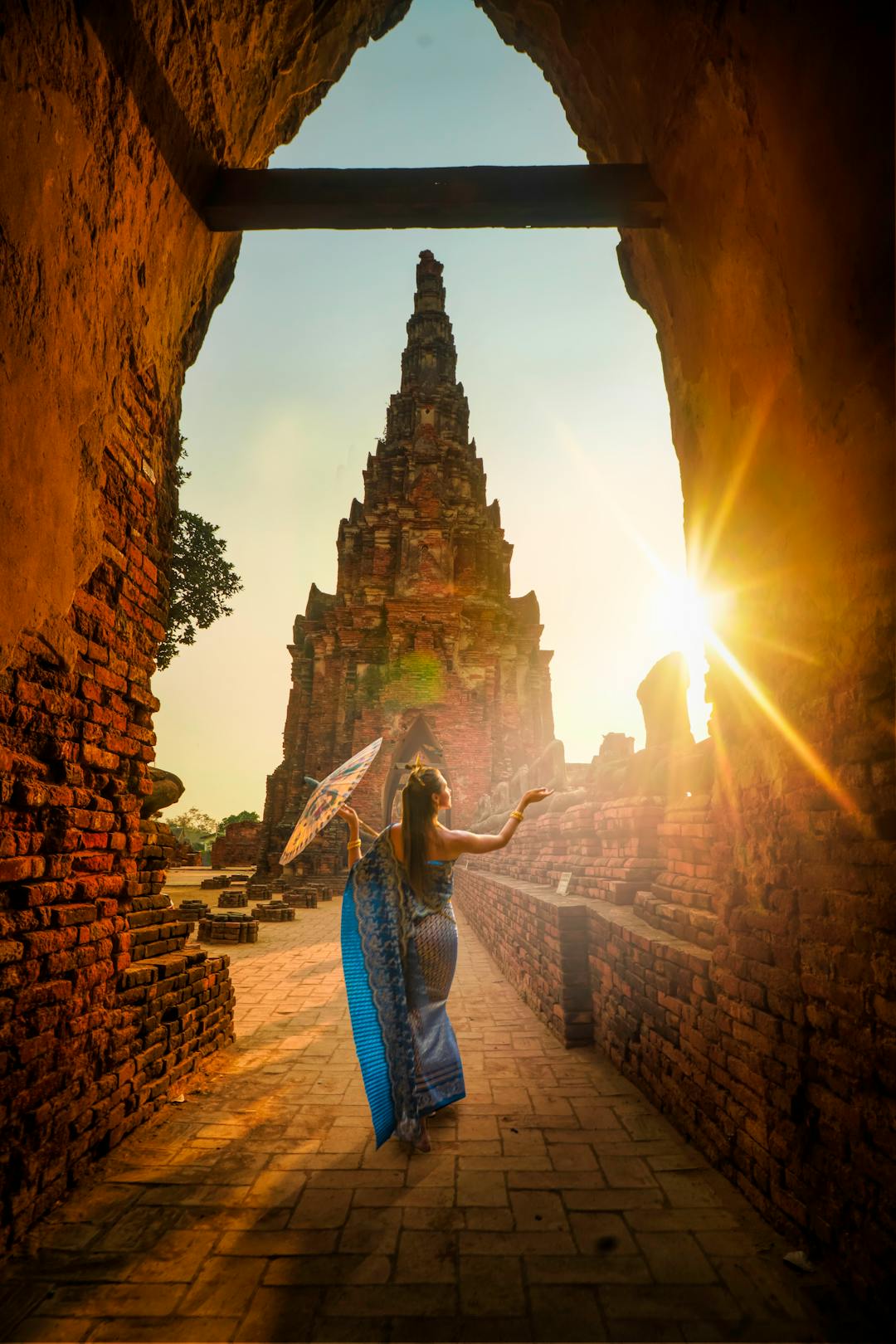 Ayutthaya historical ruins in Thailand