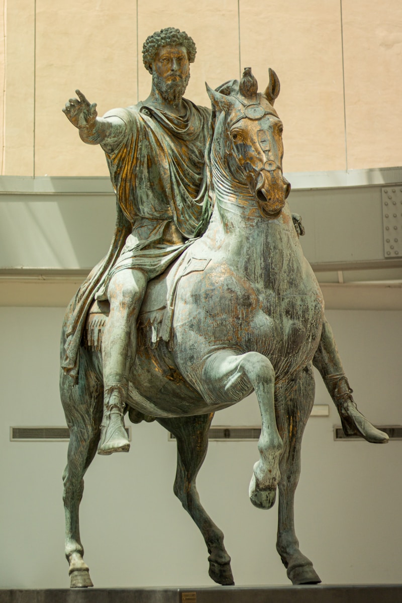 Equestrian statue of Marcus Aurelius at the Capitoline Museums, Rome